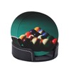 Billiard Ball Cool Coasters for Drinks Round Leather Coaster with