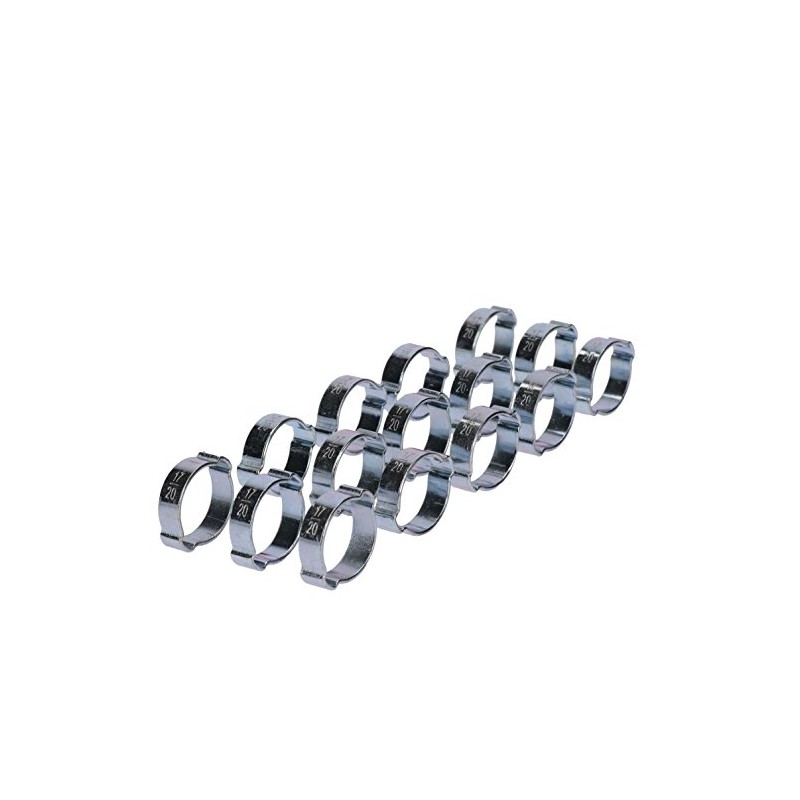 Double Ear Pipe Tube Clips Clamps Hose Fuel Clamp Hydraulic