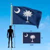 Pessbulmm South Carolina State Flag 3x5 Ft Heavy Duty Outdoor