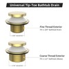 Homeslea Brushed Gold Tub Drain, Brass Bathtub Drain Kit with