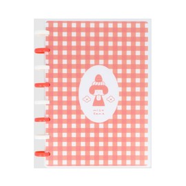 Sunstar Stationery S2642867 Mizutama Notebook, Ring Notebook, A5, Red