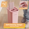 JOYMOOP Pink Mop and Bucket with Wringer Set for Home,