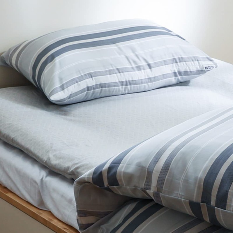 Showa Nishikawa 2240177239935 REUNUS Throw Futon Cover, Double Size, Gray,