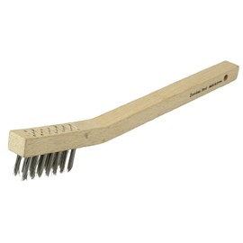 Weiler 44551 Small Hand Wire Scratch Brush.006 Stainless Steel Fill, Wire Drawn (Pack of 36)