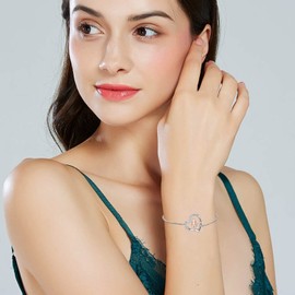 enjoylifecreative Daughter Bracelet 925 Sterling Silver I Love You Forever Father Daughter Jewellery Birthday Valentine's Day Gifts for Daughter from Dad