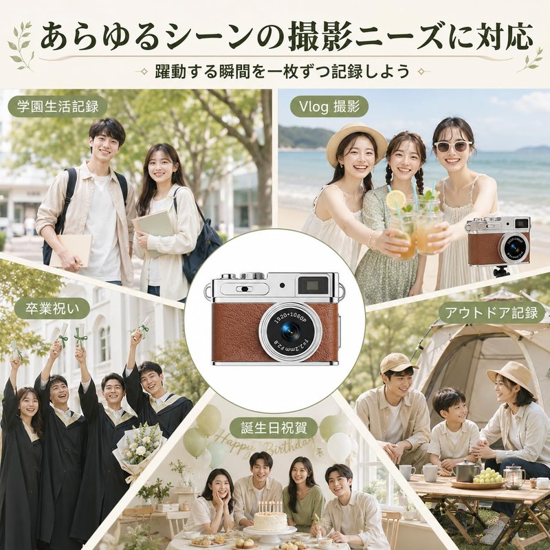 Small Camera, Small Digital Camera, 1080p (Motion Detection Recording, Easy