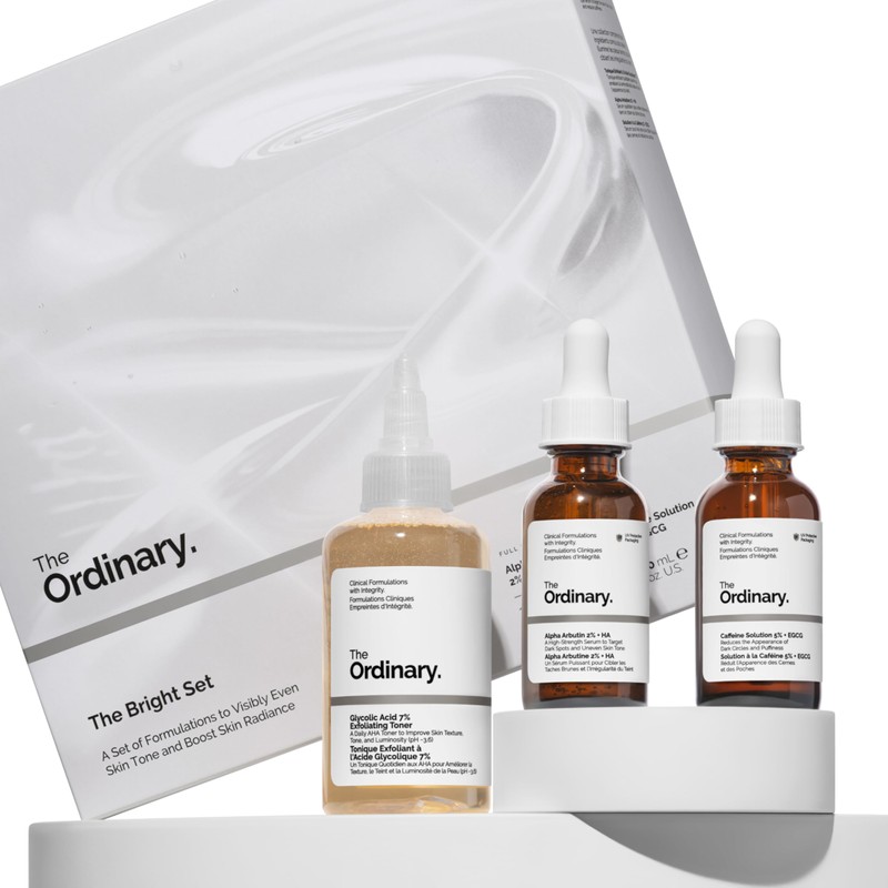 The Ordinary The Bright Set, 3-Step Regimen for Radiant, Even