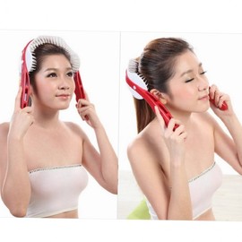 Massager Brecock Red for scalp scalp massager 5ea