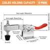 12 Pack 201B Toggle Clamps, Hold Down Clamp 220Lbs Holding