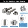 5/16-18 x 3/4" SAE Flanged Hex Head Bolts Nuts Kit,