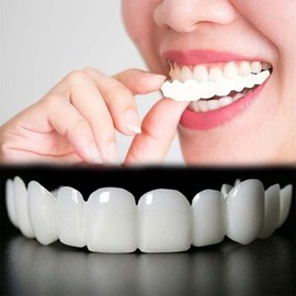 2 Pairs, Temporarily Restore Confident Smiling, Adjustable for Men and Women, Top and Bottom, Beautiful Smile(White)