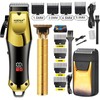 3-Piece Professional Blonde Hair Clipper & Trimmer Kit for Men