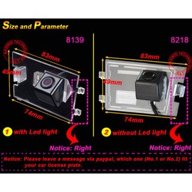 Waterproof High Definition Color Wide Viewing Angle License Plate Car Rear View Camera with Night Vision for Jeep Compass Wrangler Cherokee/Patriot/Grand Cherokee