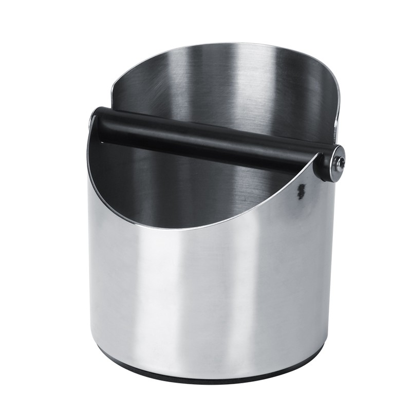 Thicken Round Stainless Steel Coffee Grounds Container Box Bucket Durable