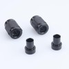 AC PERFORMANCE Aluminum Black Hardline Fitting -3AN Female Tube Nut