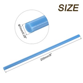 sourcing map Mini Hot Glue Gun Sticks 8-inch x 0.27-inch High Sticky Hot Glue Sticks for Glue Gun, Sky Blue 30pcs