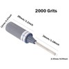 Utoolmart Sandpaper Sticks Cylinder Abrasive Polishing Grinding Mounted Point 2000