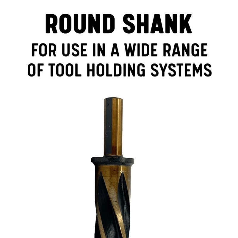 Drill America 3/4" Bridge/Construction Reamer with 1/2" Shank, Black and