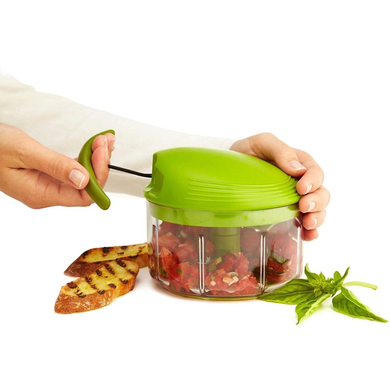 Kuhn Rikon Pull Chop 27412 Universal Chopper Large Plastic Green,