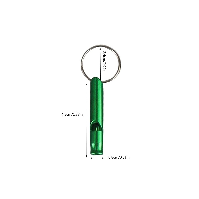 QUINTRA 5 Pieces Small Aluminium Whistle Wilderness Activities Fire Pipe
