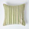 HOMESCAPES Cotton Chenille Tie and Dye Cushion Cover Green 45