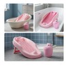 Relaxdays Baby Bathing Aid Set, with Rinse Cup, Tear-Free, Pink