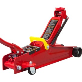 BIG RED AT83006UR Torin Hydraulic Trolley Service/Floor Jack with Extra Saddle (Fits: SUVs and Extended Height Trucks), 3 Ton (6,000 lb), Blue/Silver