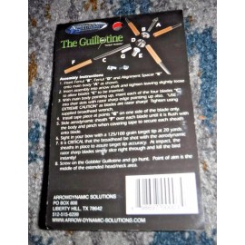 ARROWDYNAMIC SOLUTIONS THE GUILLOTINE REPLACEMENT BLADE PACK- vintage NEW IN WRAP OLD STOCK