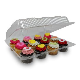Detroit Forming LBH9222 Clear Hinged Cupcake or Muffin Container 100 Per Case