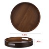 Round Trays Home Decor, 11.8" Large Round Wood Tray for