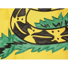 3x5 Gadsden Culpeper Dont Tread on Me Embroidered Sewn Synthetic Cotton 600D 2Ply Flag 3'x5' Banner gift set