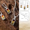 Copal Amber Pendant and Sterling Silver Adjustable Chain Jewellery Set,