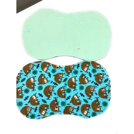 Burp cloths for Boys with absorbent backing (Sloths)
