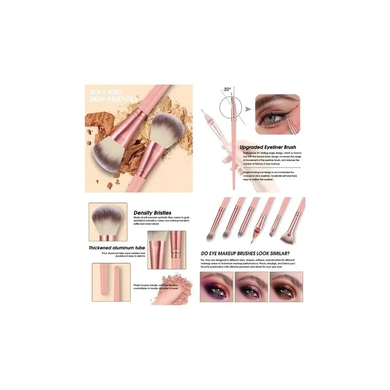 Brochas Maquillaje Profesional Y Herramientas Cosméticas 42
