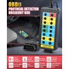 OBD2 Breakout Box, Multi-Protocol Line Detection Supported, Professional 16-Pin OBDII