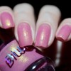 COSMOO Fast Drying Pink Shimmer Nail Polish, Shiny Pink Air