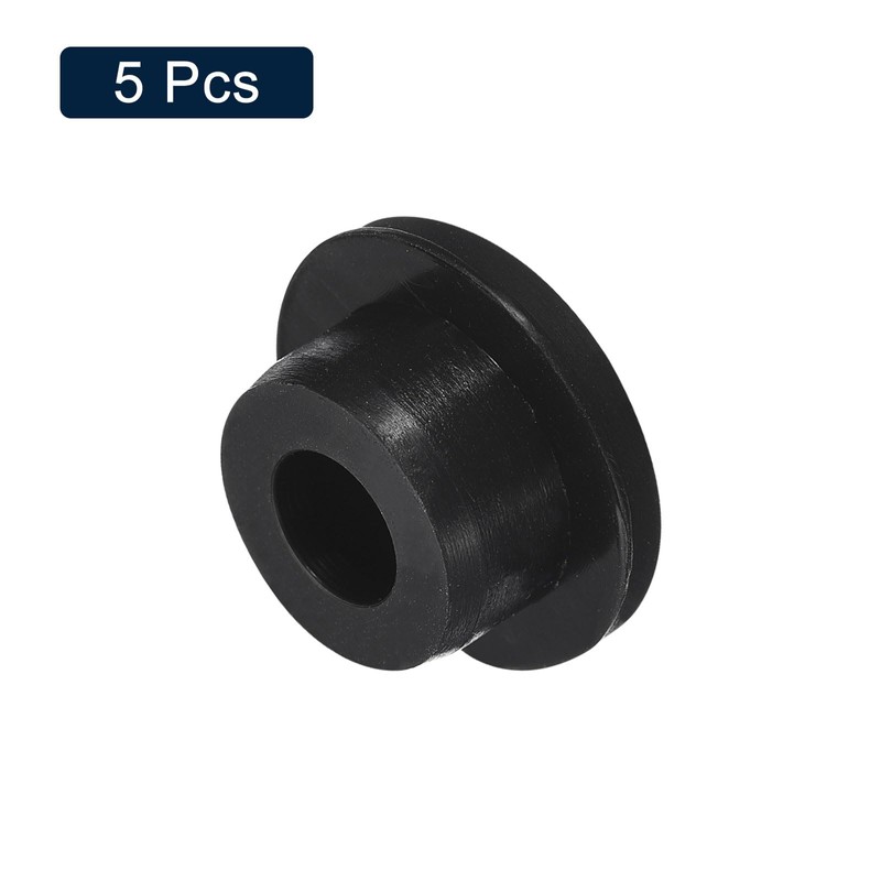 sourcing map 5 Pcs Black Plug Holes, Waterproof Rubber Button