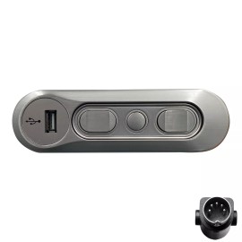 Kaidi KDH127H-001 Power Recliner 5 Button 5 Pin Switch Hand Control with USB