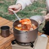 Boundless Voyage 2900ml Camping Pot Titanium Pot with Lid Folding