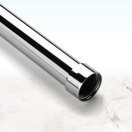 Gotonovo G3/4 Shower Extension Tube - Longer Shower Pipe, Outdoor Polished Chrome, 16 Inch