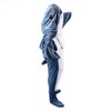 Wearable Shark Sleeping Bag Soft Cozy Flannel Hooded Blanket for