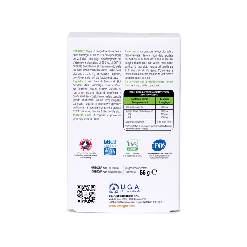 OMEGOR® VEG Omega 3 Vegan Algae Oil | The Only