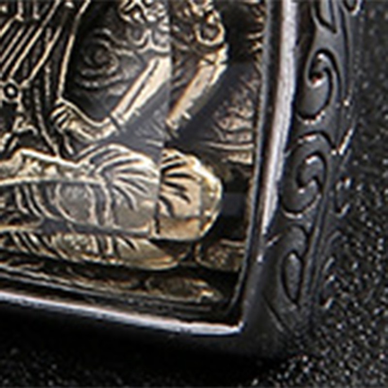 Buddha Pendant Arc Cutting Ethnic Style Beautiful Practical Stainless Steel