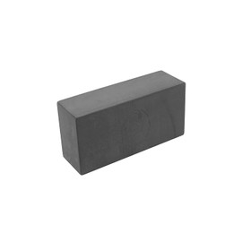 Yoga-Mad High Density Yoga Brick Blocks, Anti Slip, Lightweight and Travel Friendly (Charcoal)