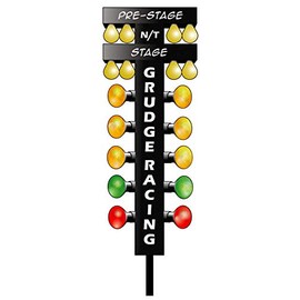 Grudge Racing Drag Tree Decal (8" x 2.5")