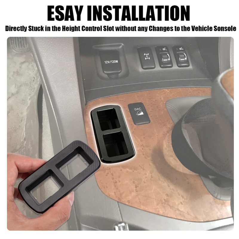 URLWALL Console Dual Switch Plate for Lexus GX470/LX470, CNC Machined