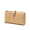Beaguful Women's Fashion Evening Bags with Golden Leaves Crossbody Shoulder