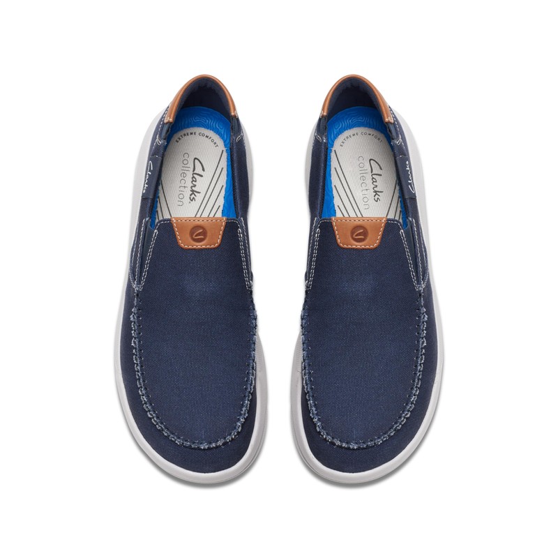 Clarks Men's Driftlite Step Moccasin, Navy Combi, 13