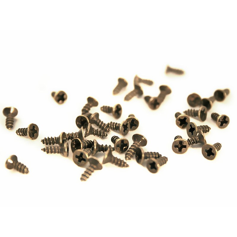 Fuxxer® - 100 x antique wood screws, brass bronze antique