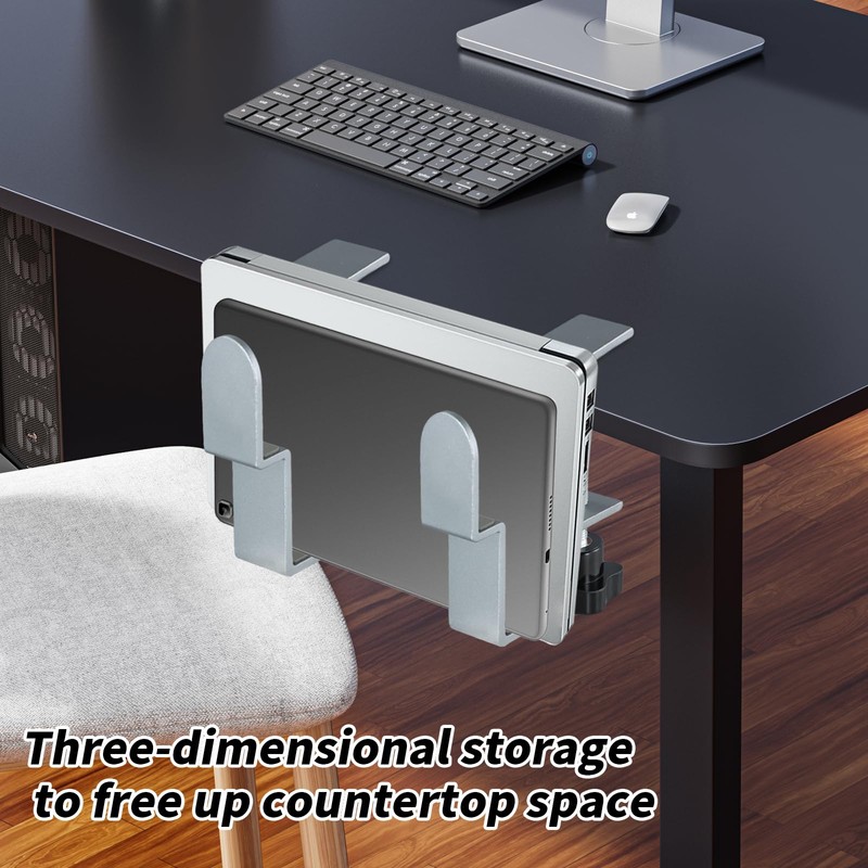 Pack of 2 Adjustable Desk Side Laptop Holder, Laptop Holder